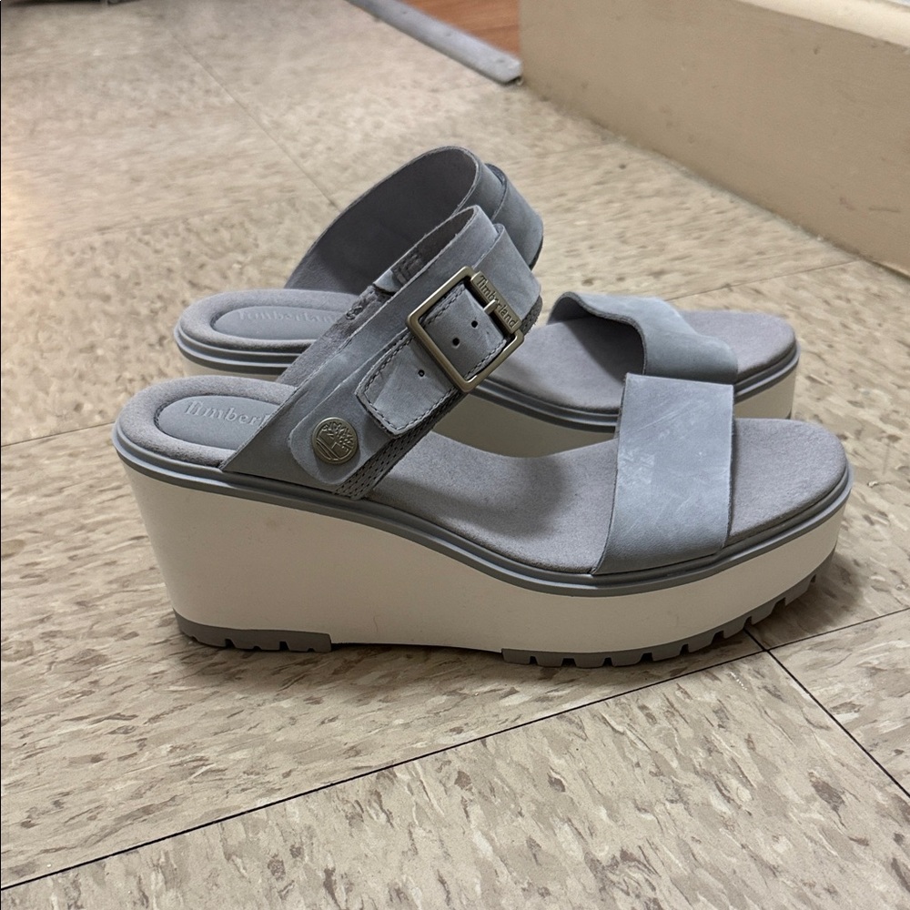 Timberland Suede Women's Wedge Sandals - Picture 2 of 5